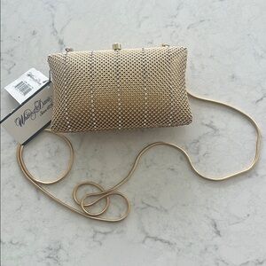 Whiting & Davis Gold Evening Bag